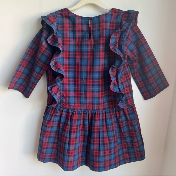 Tea Collection Vibrant Plaid Dress -Size 8 - Picture 4 of 8